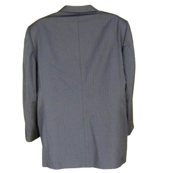 ERMENEGILDO ZEGNA Su Misura Blazer, 56L EU/44 US, Blue, Subtle stripes, 3 button - Picture 4 of 8